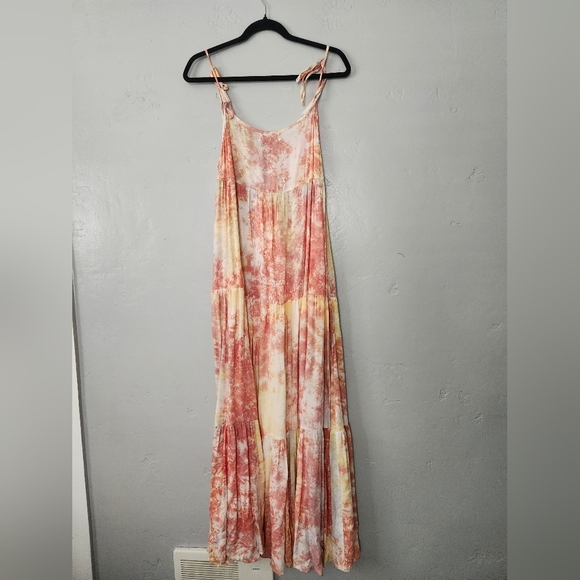 Natalie Martin January Maxi Dress In Sunset Tie Dye Medium - Picture 3 of 6